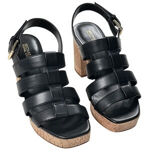 Michael Kors Platform Slingback Sandals - #48442-OFCL